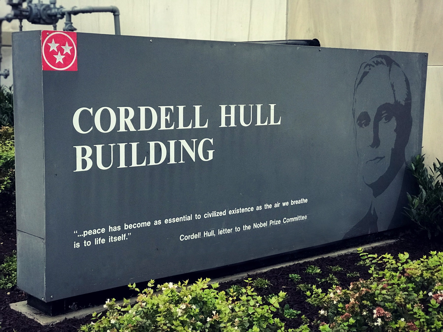 picture of sign for Cordell Hull Building in TN